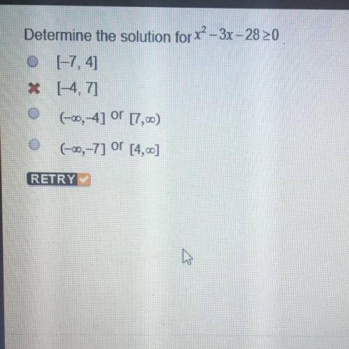 Determine the solution?