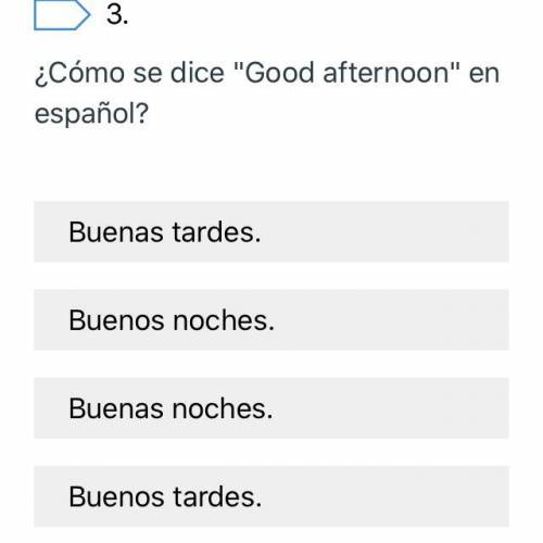 Please answer Spanish question correctly
