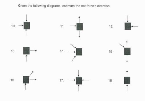 Can someone help me with these net force diagrams?