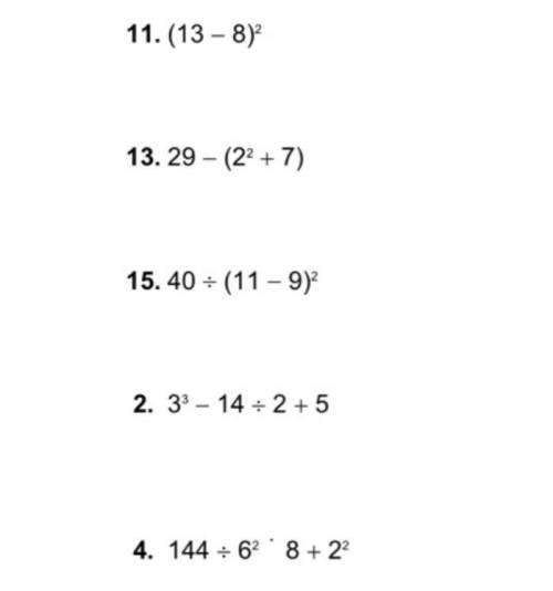 Solve the problems 11-4 times