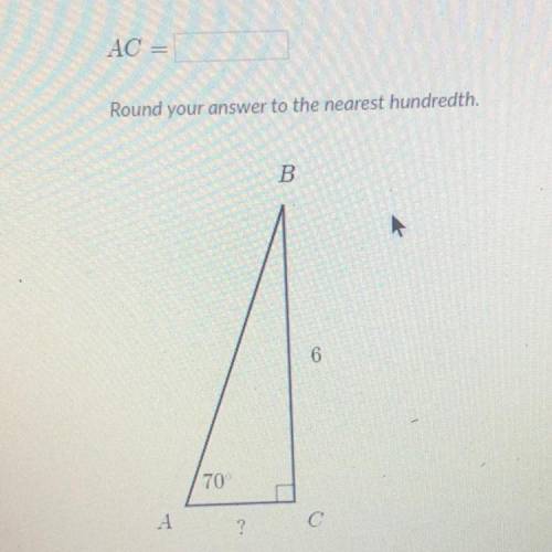 Find AC and round to the nearest hundredth