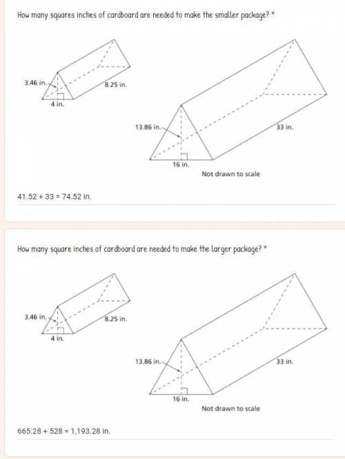 What is the surface area for the triangular prism?