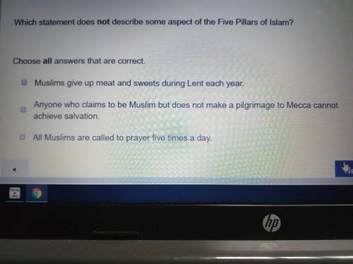 Which statement does not describe some aspect of Five Pillars of Islam?