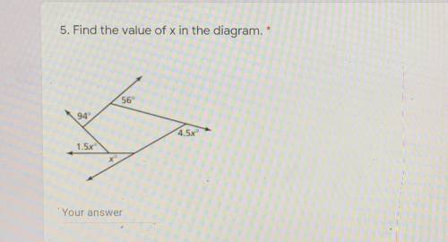 Find the value of X in the diagram