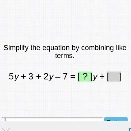 Simplify the equation by combining
