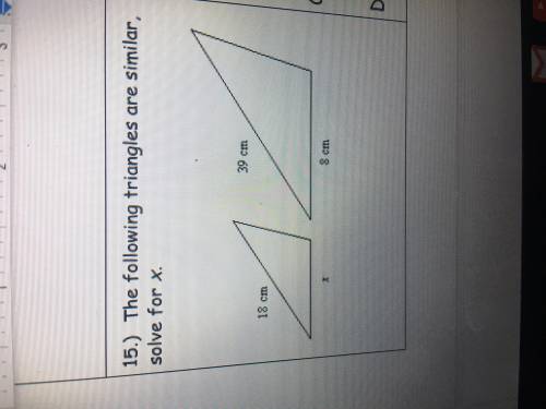 Solve for x Tysm to anyone who helps out! :D