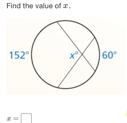 In order to answer the question correctly, please use the following image below: Find the value of x