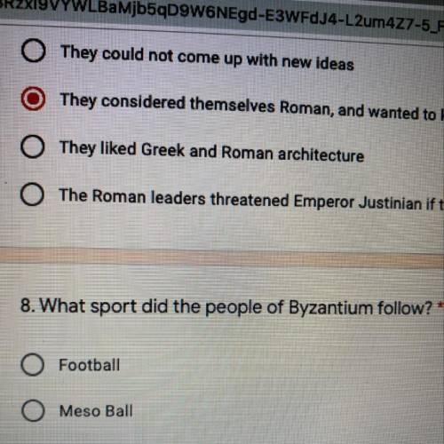 What sport did the people of byzantiunm follow
