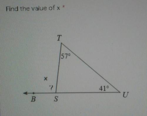 Find the value xthis is a test I need it immediately asap