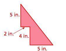 I need help again. Can you find the area of this shape.