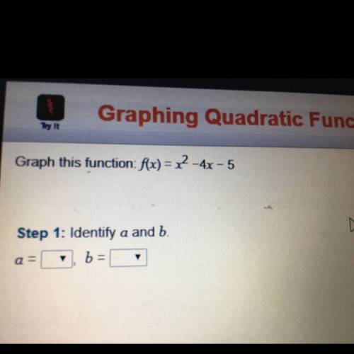Graph this function:f(x)=x^2-4x-5