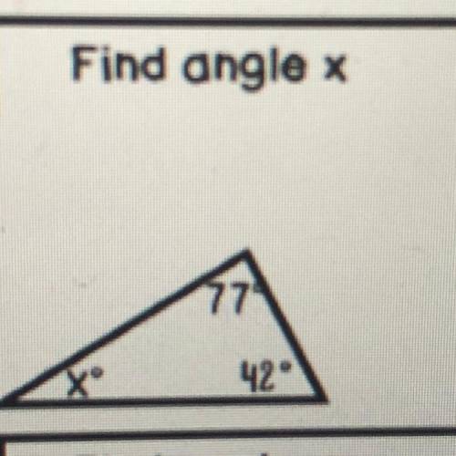 Find Angle X (please help asapppp)