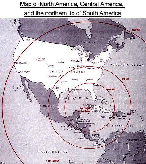 According to the map, the area of the United States that would have been hit the hardest had nuclear