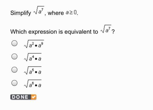 Which expression is equivalent to √a7?