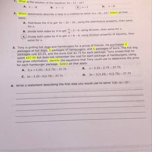 Need help with question 3. Anything helps:) I don’t understand