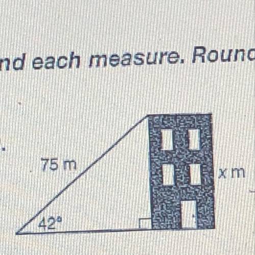 Find the measure. Round to the nearest tenth :)