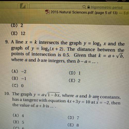 Please help me with number 9, thank you!! Urgent help