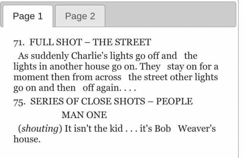 Based on the passage, how do the characters respond to the lights going on and off in the neighborho