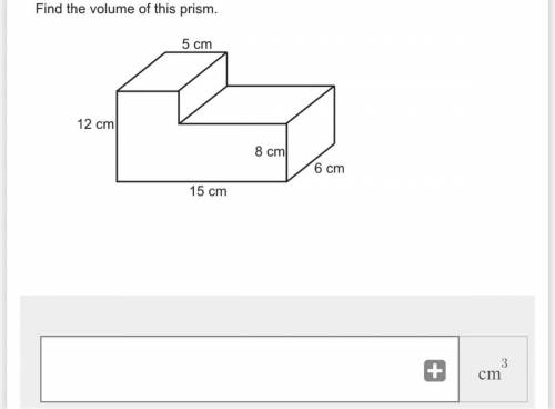 Find the volume of this prism