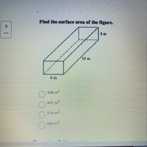 Find the surface area of the figure.