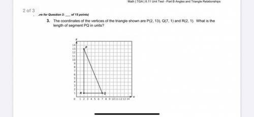 What is the length of segment PQ