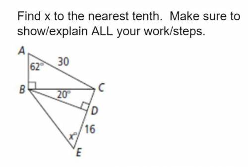Trigonometry, just need to know how to get the answer, not looking for the answer.