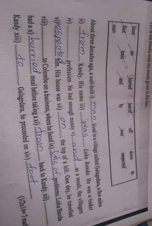 Guys please help me to fill in the blanks
