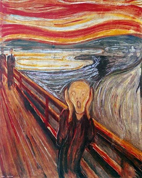 Analyze the scream . short anwsers . in your own words . keep be simple im dum dum do NOT search on