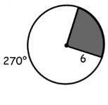 What is the arc length of the shaded region? A. 28.3 B. 28.2 C. 84.8 D. 9.4 SHOW ALL WORK!