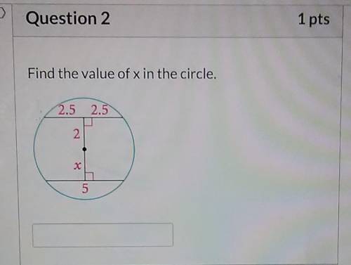 How do you find x in the circle