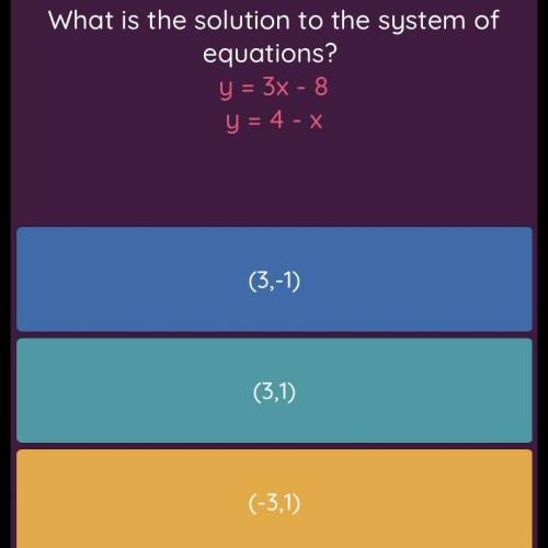 The answer at the bottom is (1,3) please help