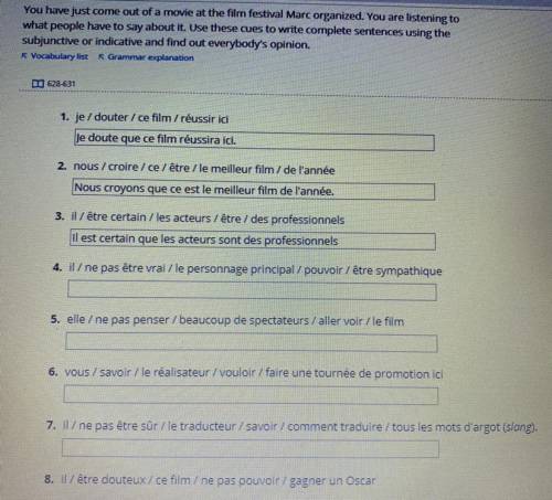 French help please, I’ll give brainliest to correct answer....