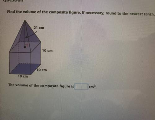 I WILL MARK YOU BRAINLIEST! FIND THE VOLUME OF THE COMPOSITE FIGURE