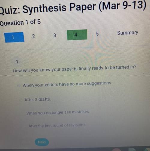 How will you know your paper is finally ready to be turned in?