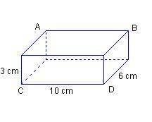 Which describes the cross-section of the rectangular prism that passes through vertices A, B, C, and