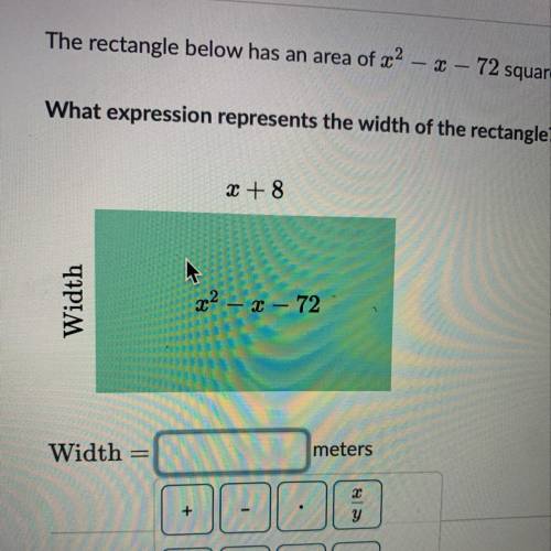 What is the expression of the rectangle