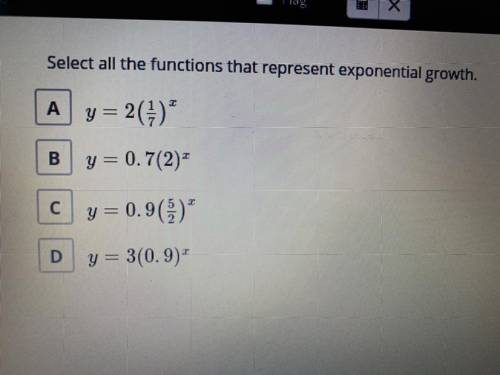What are the functions that represent exponential growth