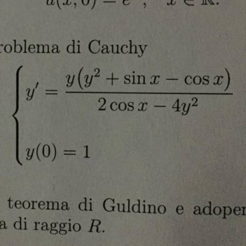 Who can resolve Cauchy problem ?