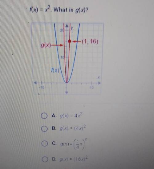 F(x) = x2. What is g(x)? please help