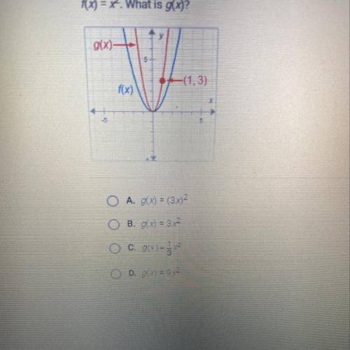 F(x)=x^2 What is g(x)