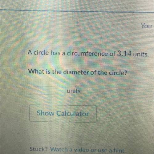What is the diameter of the circle
