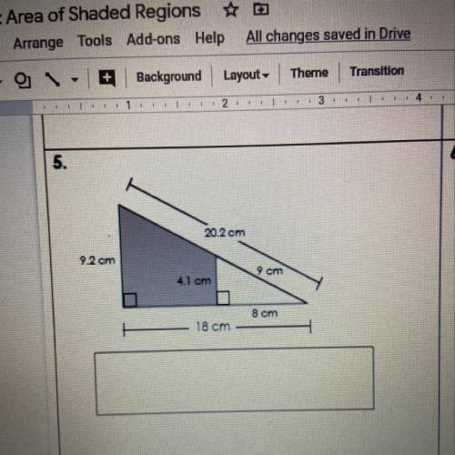 Help find the area of the shaded region