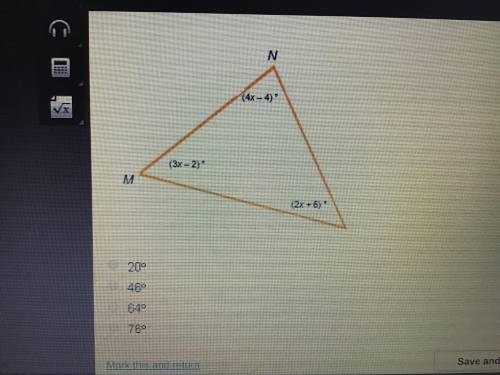 In triangle MNP, what is the measure of n? (I will mark brainliest) (hurry)