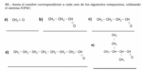Escribe la fórmula estructural de los siguientes compuestos 1) 3-metil-2-butanol 2) 2-metil-1-propan