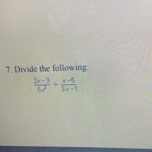 Divide the following :