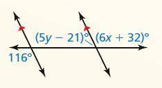 Find the values of x and y