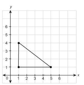 What is the area of this triangle in the coordinate plane? O 5 units² O 6 units² O 7 units² O 12 uni