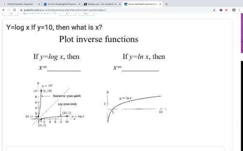Y=log x If y=10, then what is x?
