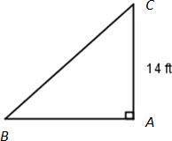 In triangle ABC, (angle A) is a right angle and (m angle B) = 45deg. What is the length of BC? If yo