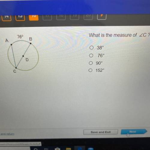 ^^^ what is the measure of angle C